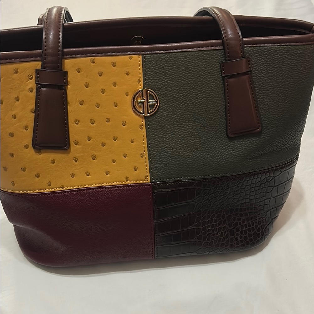 Giani Bernini Multicolor Patchwork Tote Bag - image 2